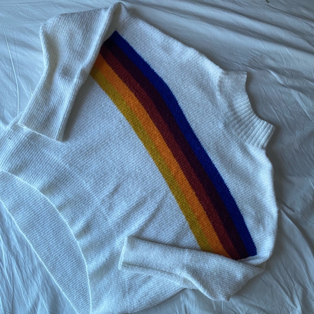 Express Striped Turtle Neck